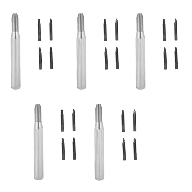 5X Soporte para Abridor de Insertos de Tubo de de Reloj, Caja de Reloj de Marca + Herramienta de ReparacióN de Relojes de 20 Hojas