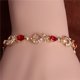 thumbnail image 1 of Pulsera De Moda Para Mujer/Lady Chapado En Oro De 18 Quilates Corazón 5 Colores Pulseras, 1 of 3