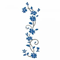 LAMIRO Corridor Tv Background Wall 3D Flower Decoration,Wall Decorations Acrylic Tree Wall Decal Diy Decor Sticker,Blue