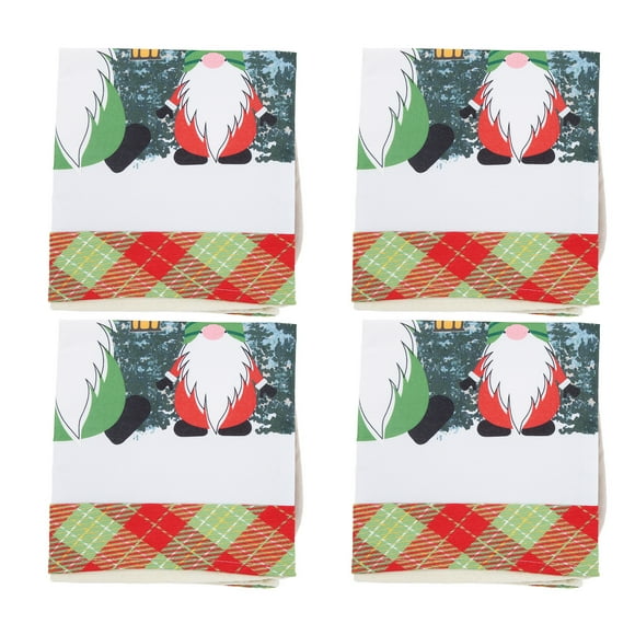 Fundas para sillas de cocina, 4 fundas para sillas, funda suave para silla, funda para sombreros de Navidad, construcción robusta Jadeshay A