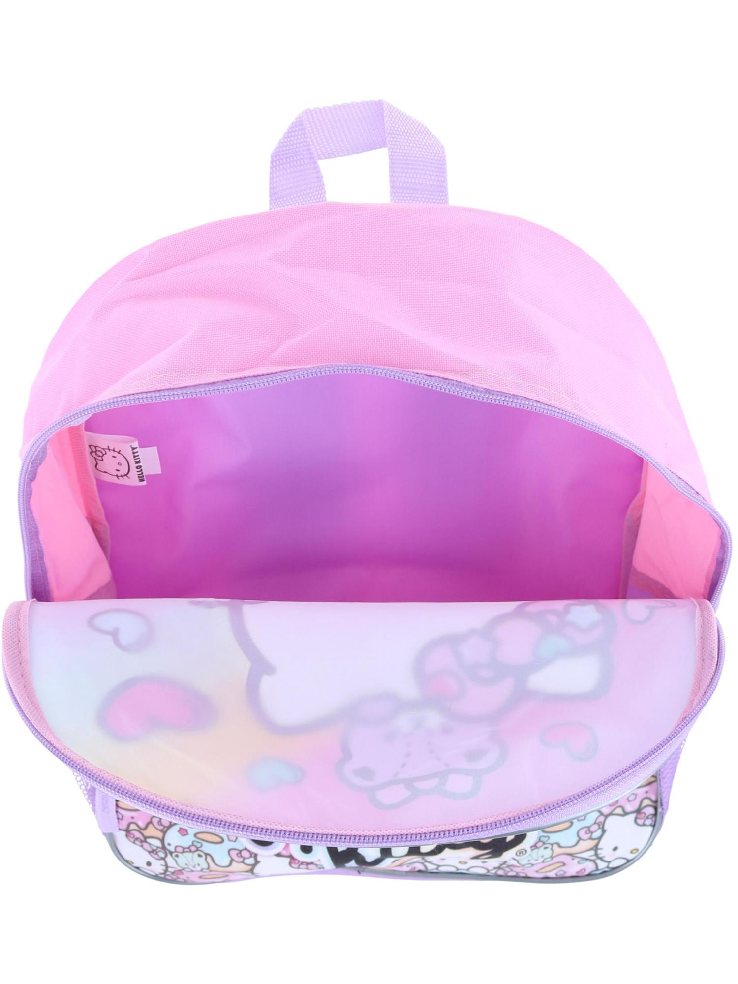 Hello Kitty Backpack 16" Sanrio Front Zipper Pocket