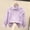 Purple, variant on Swuxness Girls Long Sleeve Basic Blouse Solid Color Lapel Collar Fall Tops