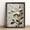 Lily, variant on 12x16in Framed 3D Lily Wood Print, Wooden Frame & Backing, Neutral Beige Brown Floral Wall Art for Living Room Bedroom Decor