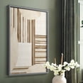 thumbnail image 5 of Neutral Stripes in Gray Solid Wood 22 x 28 Framed Print, 5 of 6