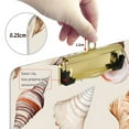 thumbnail image 6 of FORMRS Acrylic Clipboard with Low Profile Clip Standard A4 Letter Size, 12.5" x 9", Red Watercolor Seashells, 6 of 8