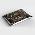 thumbnail image 2 of Ambesonne Hippie Pillow Sham, Trippy Aura Abstract Jungle, 36" X 20", Dark Slate Blue Teal Pink, 2 of 2