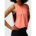 thumbnail image 5 of Large Armhole Tank Tops for Women - Workout Sport Yoga Running Gym Loose Crop Sleeveless Shirts Coral Color M, 5 of 8