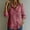 Wine, variant on Lenpel Womens Long Sleeve Tops Trendy Ruffle V Neck Button down Shirts Lightweight Print Curved Hem Blouses Fall Clothes