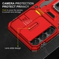 thumbnail image 5 of Super Ring Series Cellular Phone Case for Samsung Galaxy S23 Plus, Red - Military Grade Protection, Ring Holder, Kickstand, Screen Protector, 15ft Drop Tested, 5 of 7