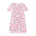 thumbnail image 3 of THDHVS Kids Dress,Beautiful Floral Print Short Sleeve Dress for Girls Summer Wear Party and Special Occasion,Dresses for Girls Multicolor, 3 of 4
