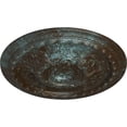 thumbnail image 3 of 38 3/8"OD x 2 7/8"P Oslo Ceiling Medallion (Fits Canopies up to 7 5/8"), Hand-Painted Bronze Blue Patina, 3 of 6