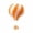 Orange, variant on geerera Hanging Hot Air Balloon, 18-Inch Paper Lantern Decor, for Birthday Wedding, Christmas Party, Ceiling Decoration