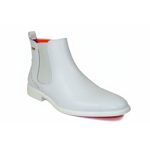 Men's Shoes The Victorian L TAYNO Leather Chelsea Boot White