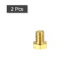thumbnail image 3 of Unique Bargains Brass Hex Bolts, 3/8-16x1/2' 2 Pack Fully Thread Grade 4.8 Machine Screws, 3 of 4