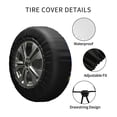 thumbnail image 6 of Kll Sea Inhabitans And Herb Tire Cover,Universal Wheel Tire Cover For Trailer, Rv, Suv, Truck,Camper And Many Vehicle,(15 Inch), 6 of 8