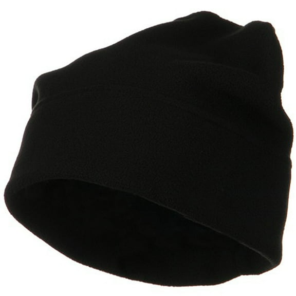 Big Size Fleece Beanie - Black XL-3XL