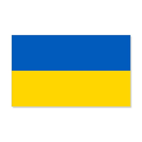 CafePress - Flag Of Ukraine Wall Decal - 20x12 Wall Decal