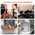 thumbnail image 2 of Silicone Air Fryer Liners, 22cm Air Fryer Liners Silicone with Oven Gloves, Kitchen Tongs, Silicone Brush, Easy Clean, Airfryer Accessories, 2 of 6