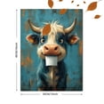 thumbnail image 3 of Qisvanset 12x16 Inch Funny Cow Toilet Paper Canvas Wall Art, Quirky Farm Animal Print Whimsical Nursery Home Decor, 3 of 8