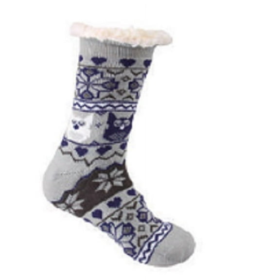 WOMENS WINTER WARM COZY SHERPA NON SKID SLIPPER SOCKS Christmas Gift