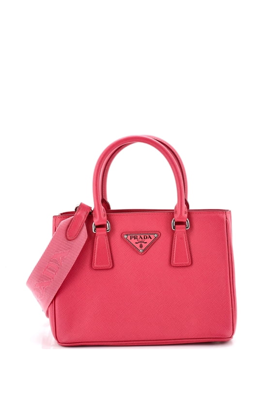 Pre-Owned Galleria Double Zip Tote Saffiano Leather Mini By Rebag