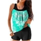 thumbnail image 1 of Modesto Trajes de Baño para las Mujeres Multicolor Patrón de Impresión, Pantalones Cortos de Cintura Alta Y Sling Top para la Playa, Piscina Y Regalos de Vacaciones, 1 of 6