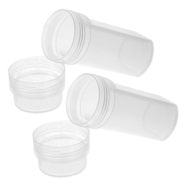ADDHAT 2Ud Frascos Plásticos De Tinción Con Transparencia Y Soporte Para Laboratorio Científico