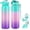 GREEN PINK PURPLE, variant on 24oz Insulated Water Bottle with Straw and Spout , 700ml 18/10 Stainless Steel Double Wall Vacuum Water Jug, Leakproof Hydro Cup Flask for Men, Women & GREEN