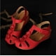 thumbnail image 4 of Sandalias de punta redonda con flores huecas cómodas para mujer y niña, zapatos de suela blanda Wmkox8yii sa3863, 4 of 4