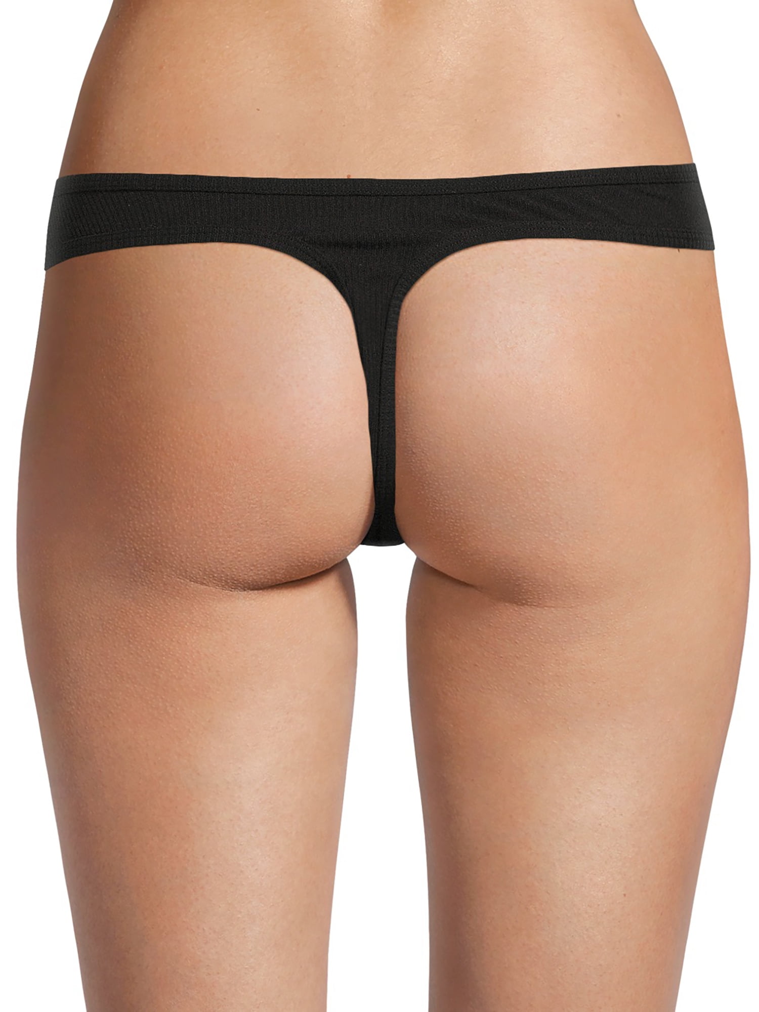No Boundaries Cotton Thong Panty, Women’s and Women’s Plus, Sizes S-XXXL