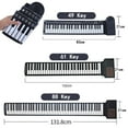 thumbnail image 4 of Electronic Hand Roll Piano 49 61 88 Key Beginner Keyboard Instruments Kids Learning Toys for Children Boys Musical Girls Music 49 Key-(Boxed) C, 4 of 6