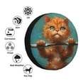 thumbnail image 4 of Vsdgher Strong Kitten Lifting Weights for Spare Tire Cover, Tire Wheel Protector Wheel Cover Fit for Truck,Trailer,RV,SUV,Camper and Most Vehicle-15 inch, 4 of 6