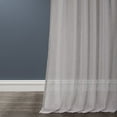 thumbnail image 6 of Steel Mountain Solid Faux Linen Sheer Curtain (1 Panel), Steel Mountain, 50W X 96L, 6 of 6