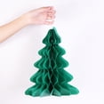 thumbnail image 3 of Fiudx Árbol Navideño de Papel con Forma de Panal, Adorno Decorativo para Fiestas, Colores Brillantes, Accesorio para Árbol, Suministros para Fiestas, Tamaño 22 X 30 Cm, Fácil de Instalar., 3 of 4