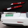 thumbnail image 2 of Pair For Tesla Model Y Left Side Right Side Tail Rear Bumper Reflector Red, 2 of 7