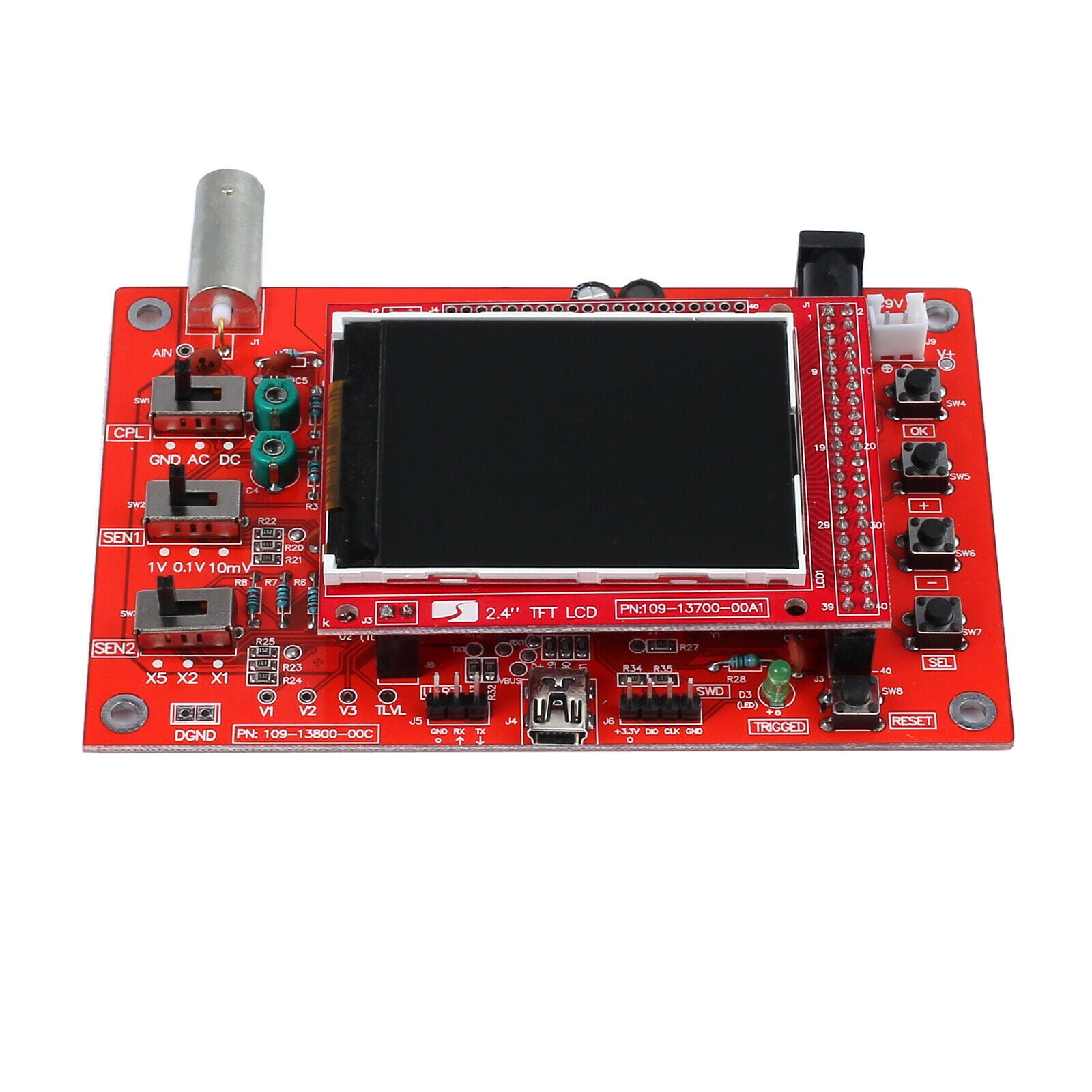 New Fully Assembled DSO138 2.4/" TFT Digital Oscilloscope Acrylic Case Weld Kit