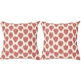 thumbnail image 5 of SAFAVIEH Polka Animal Pillow, 18" x 18", Rose, Set of 2, 5 of 7