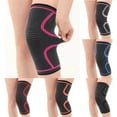 thumbnail image 2 of 1 Pair Fitness Running Cycling Elastic Sport Compression Knee Support Brace Pads-M,Red, 2 of 8