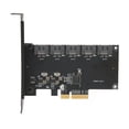 thumbnail image 2 of Tarjetas De Expansión SATA3.0 De 5 Puertos, Velocidad De Transferencia De 6 Gbps PCIE A 5 Tarjetas De Expansión SATA Amplia Aplicabilidad Plug And Play Ancho De Banda De Bus De ANGGREK Otros, 2 of 8