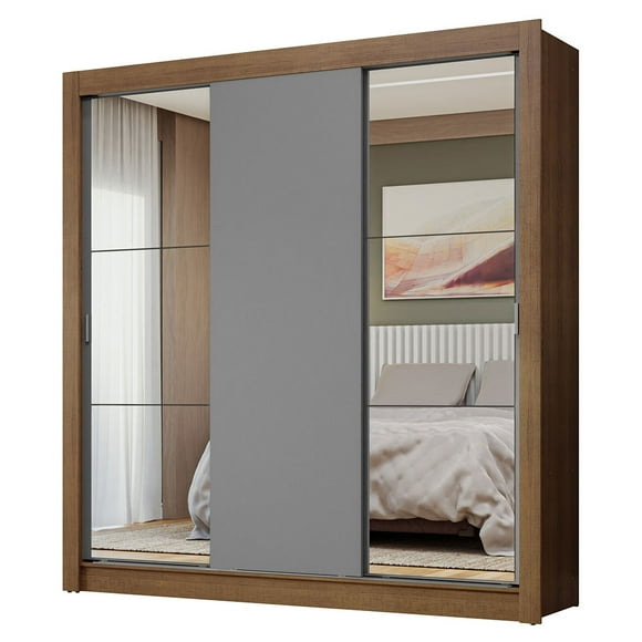 Ropero Closet Madesa 3 Puertas 2 Espejos MG