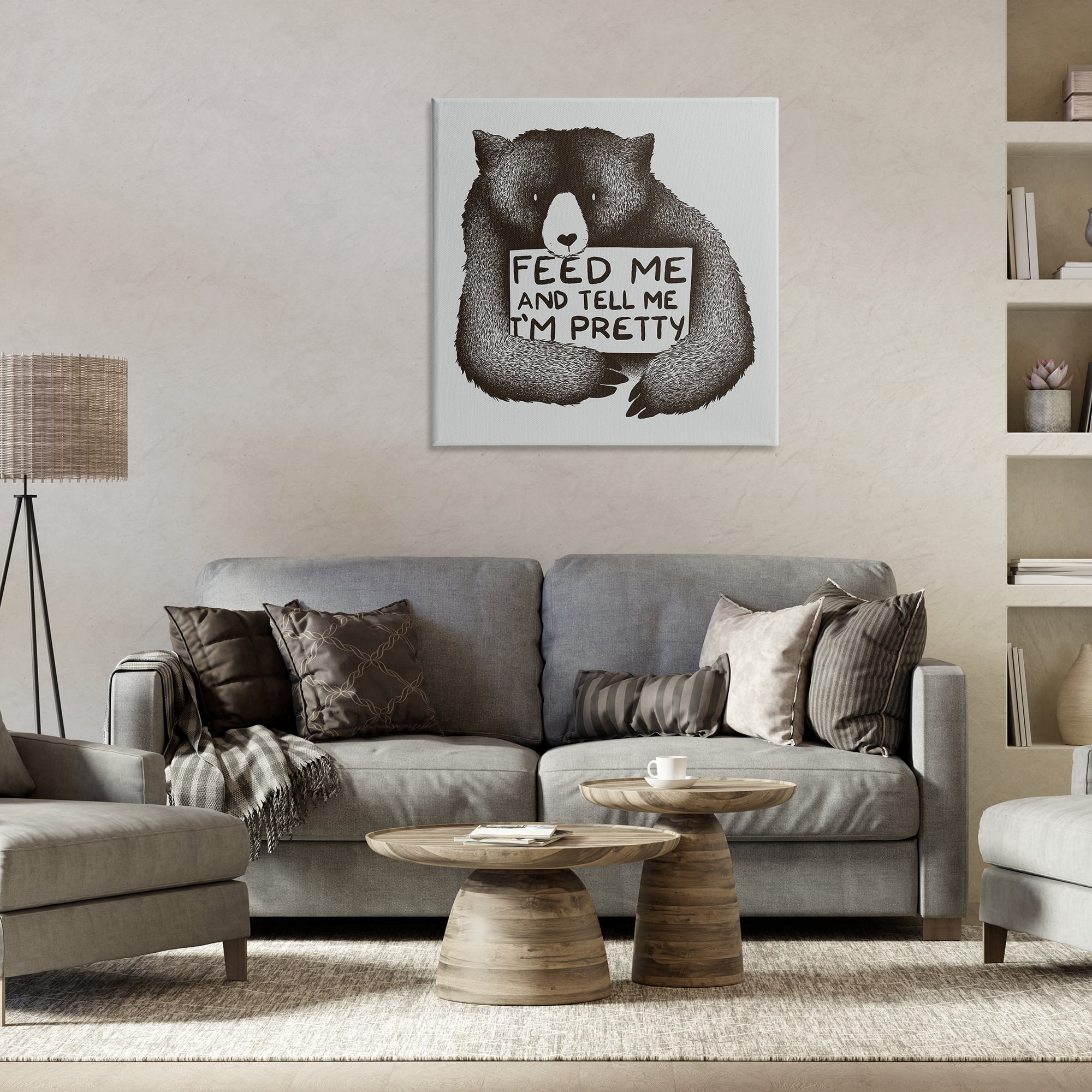 Stupell Industries Feed & Tell Me I'm Pretty Canvas Wall Art, design by Tobe Fonseca