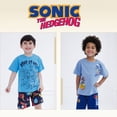 thumbnail image 3 of SEGA Sonic the Hedgehog Little Boys' Athletic 2-Piece Tee and Shorts Set Sonic Shadow Blue, 3 of 10