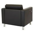 thumbnail image 3 of Office Star Products Atlantic chair with Single Charging Station in Dillon Black Fabric K/D, 3 of 4
