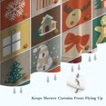 thumbnail image 6 of Multicolor Christmas Pattern Shower Curtain 84"x72" ,Bathroom Decorative Shower Curtains Set with 12 Hooks,Modern Waterproof Washable Shower Curtain, 6 of 6