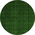 thumbnail image 1 of Ahgly Company Indoor Round Abstract Green Modern Area Rugs, 7' Round, 1 of 4