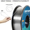 thumbnail image 3 of Filamento para impresora 3D GIANTARM, PLA transparente, 1,75 mm, bobina de 1 kg, 3 of 9