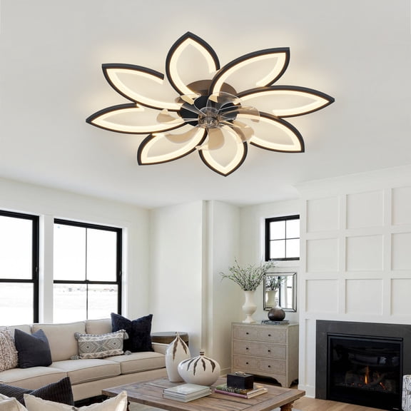 Tower Fan 35.4In Ceiling Fan with Lights, Remote Control 3 Color Temperatures,6 Gear wind Speed Fan Light,Box Fan
