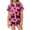 Hot Pink, variant on Girls Sleepwear Set for Girls Short Sleeve Pajama Shorts with Cherry Bow Print Round Neck Comfortable Home Loungewear for Kids 2-13 Years Old