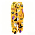 thumbnail image 3 of Orange Halloween Pajama Pants for Women Womens Halloween Pajamas Pants Cute Magical Pajama Soft Long Bottoms Women Fall Pjs 4XL, 3 of 3
