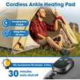 thumbnail image 5 of Cordless Foot Ankle Massager with Heat and Vibration, Adjustable Temperature Hot Compress Wrap to Keep Ankle Warmers for Men Women Elders, Auto Shut Off, 5 of 6